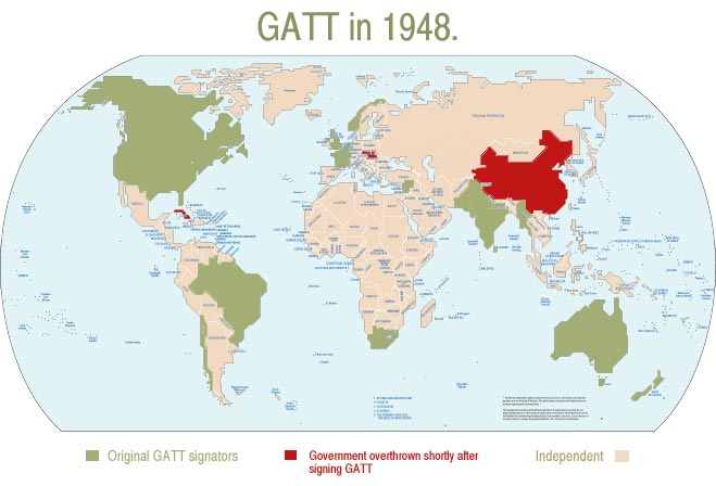 The World created under GATT in 1948.