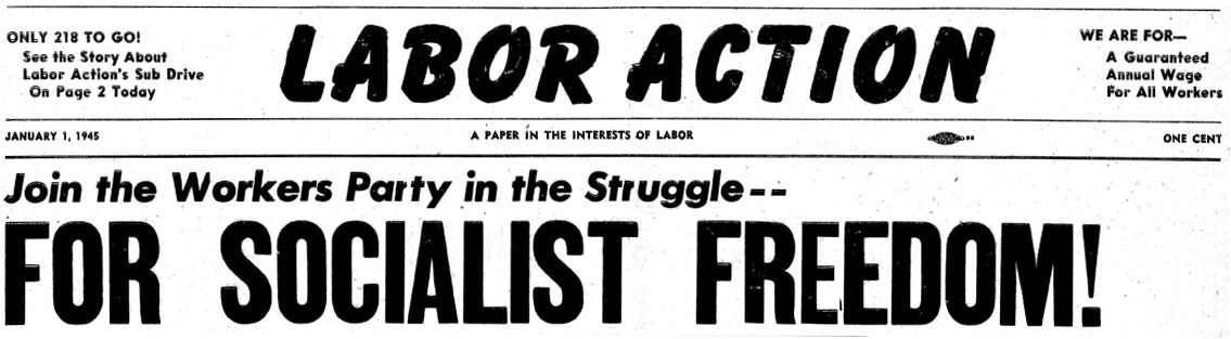 LABOR ACTION Masthead