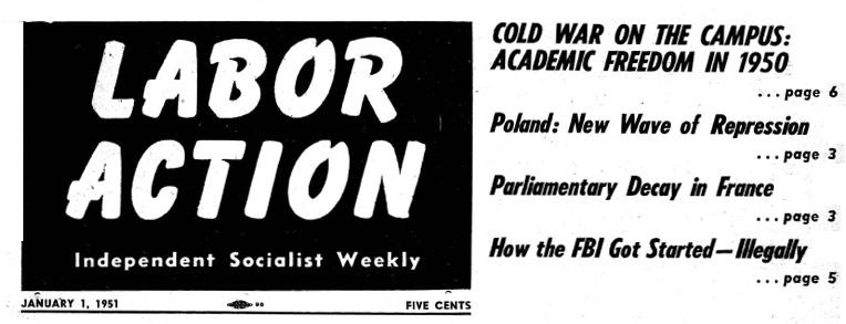 LABOR ACTION Masthead