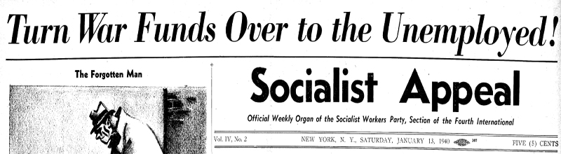 SOCIALIST APPEAL Masthead