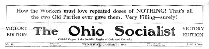 The Ohio Socialist Masthead