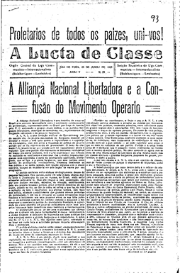 capa Luta de Classe