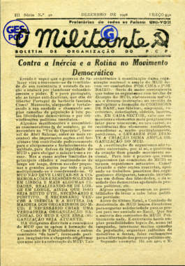 capa O Militante